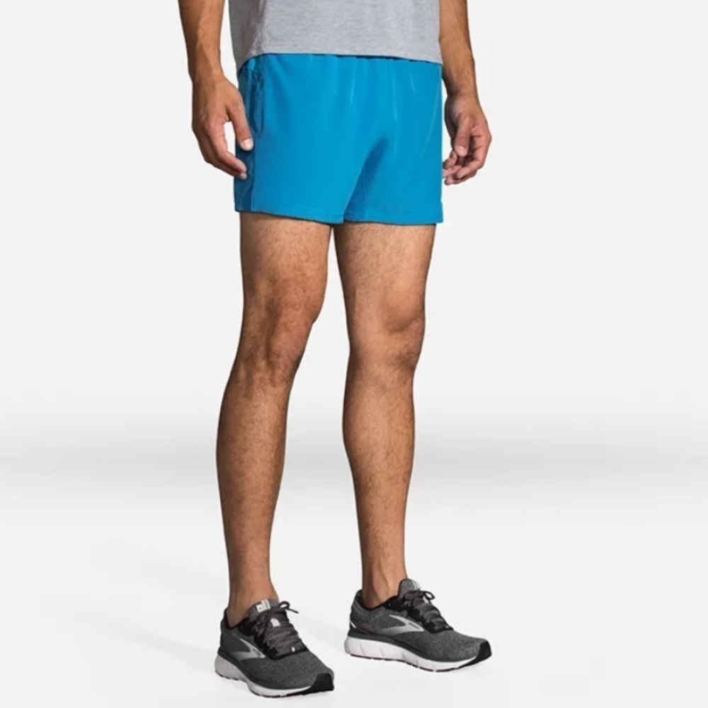 NWT Brooks Men’s Sherpa 5” Running Shorts in Electric Blue